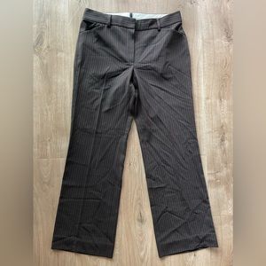 T Tahari Women’s Brown Pinstripe Dress Pants Size 2